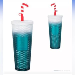 Disneyland Holiday Starbucks® Tumbler with Straw – Mickey Mouse 24 oz green whit
